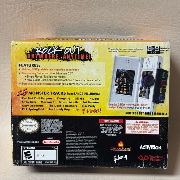 Guitar Hero On Tour ActiVision
Nintendo DS 2006 Brand New - Picture 4 of 4